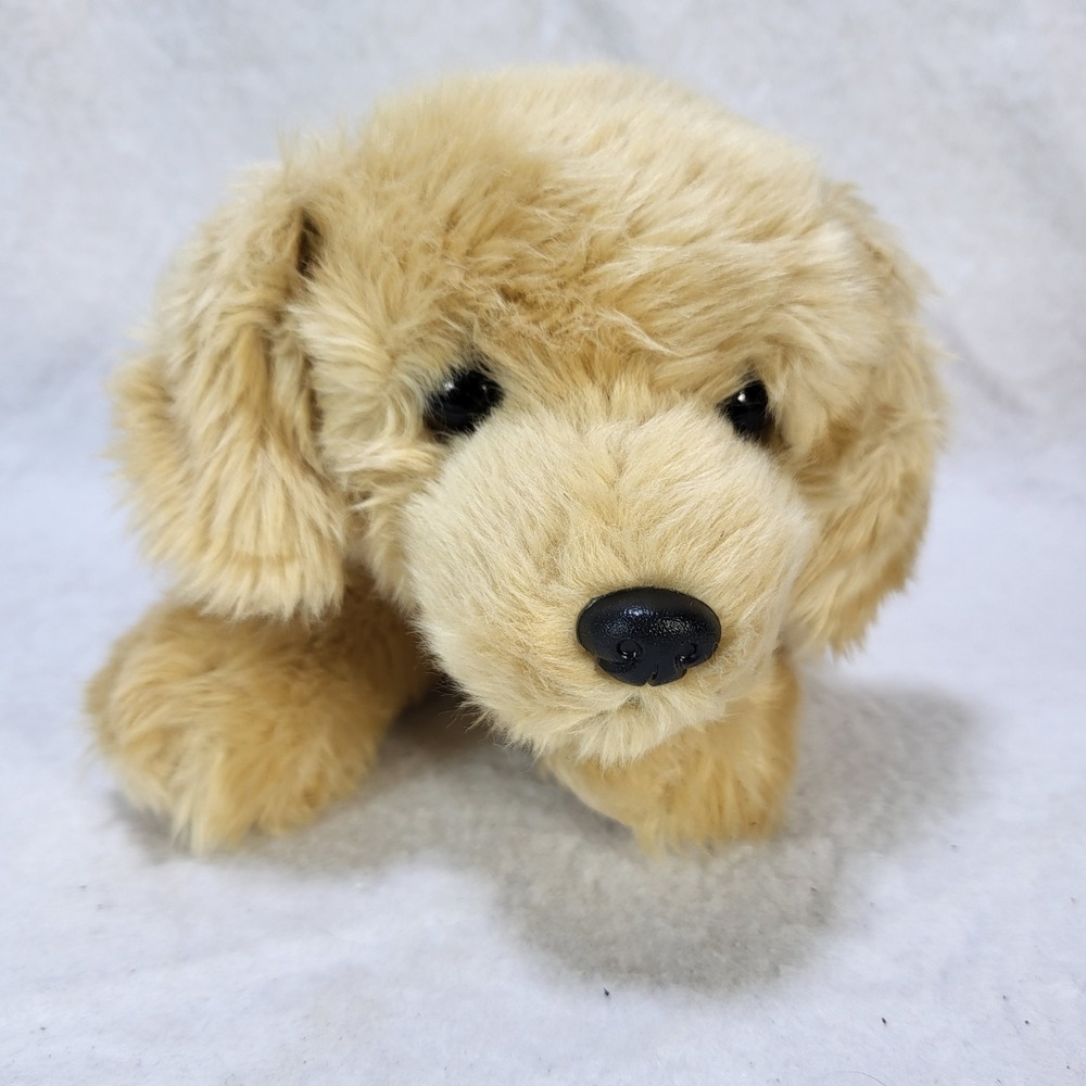 Aurora Golden Retriever Puppy Dog Plush Stuffed Animal Tan Floppy 12 Inch